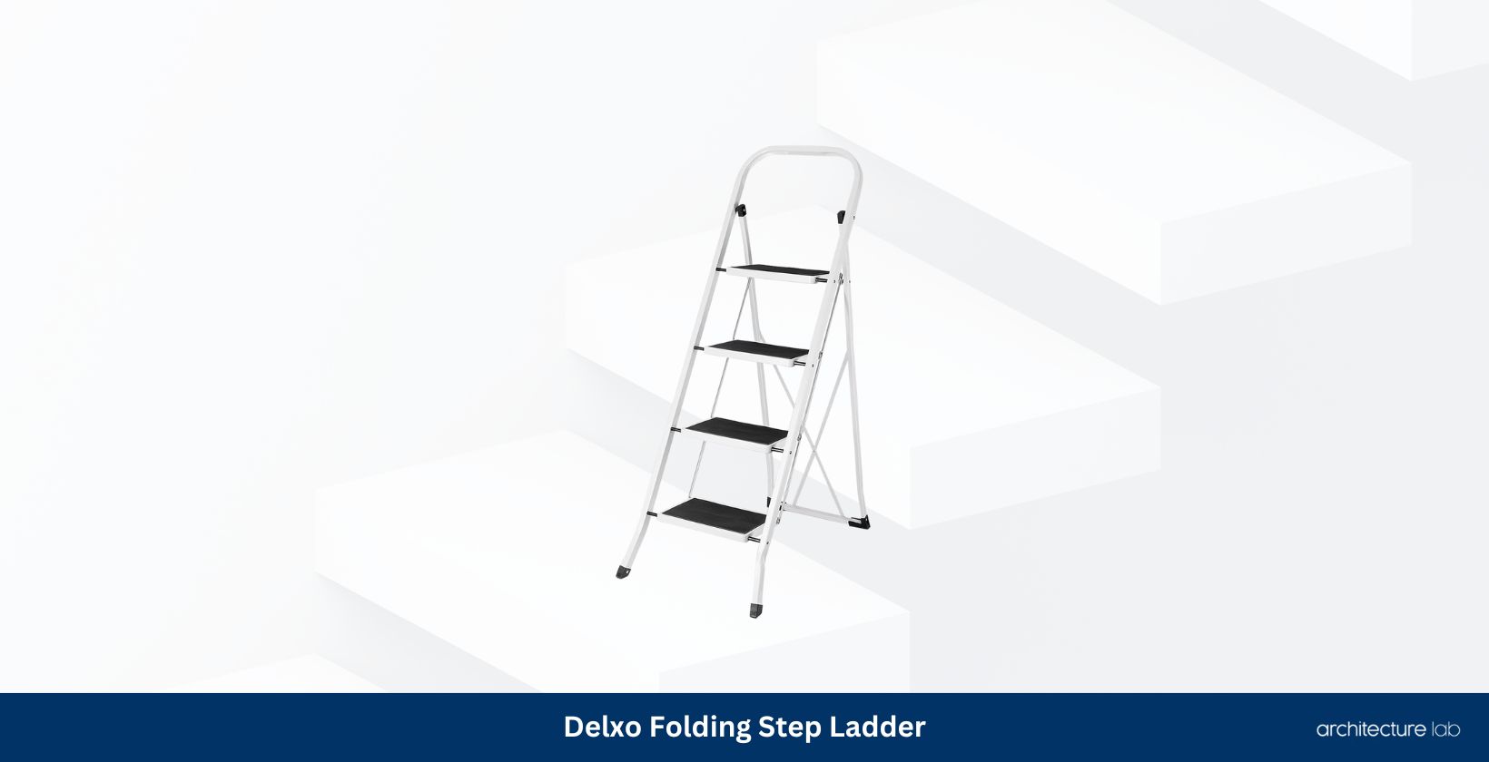 Delxo folding 4 step ladder