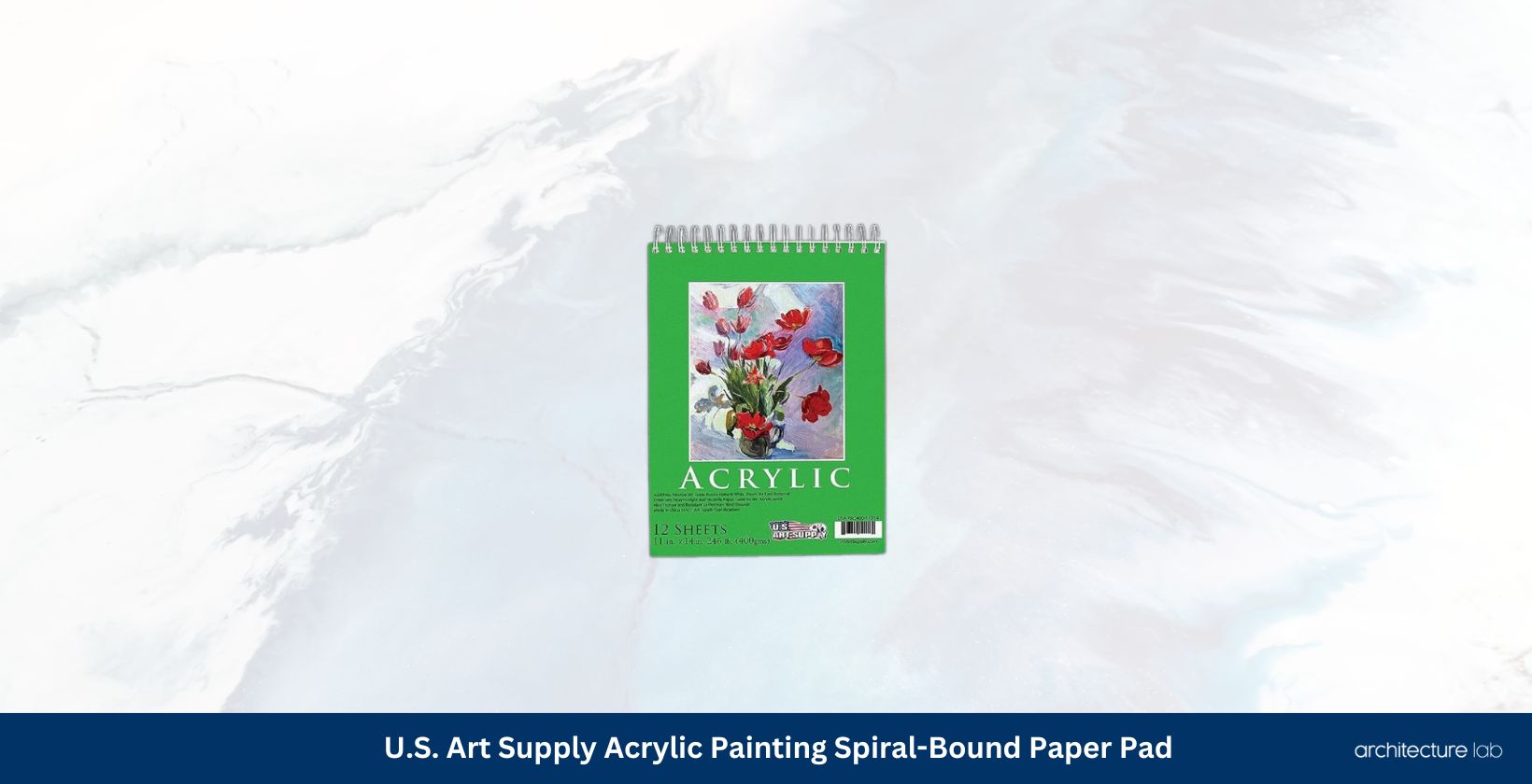 U. S. Art supply acrylic painting spiral bound paper pad