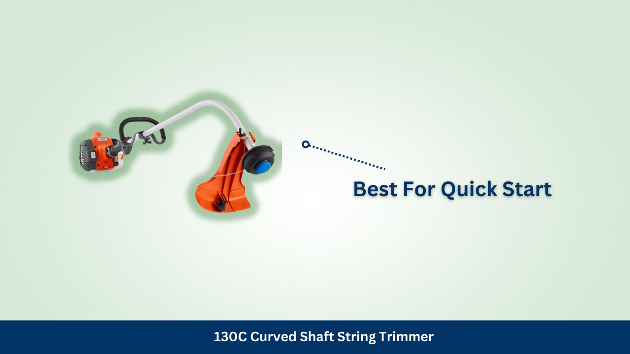 130c curved shaft string trimmer