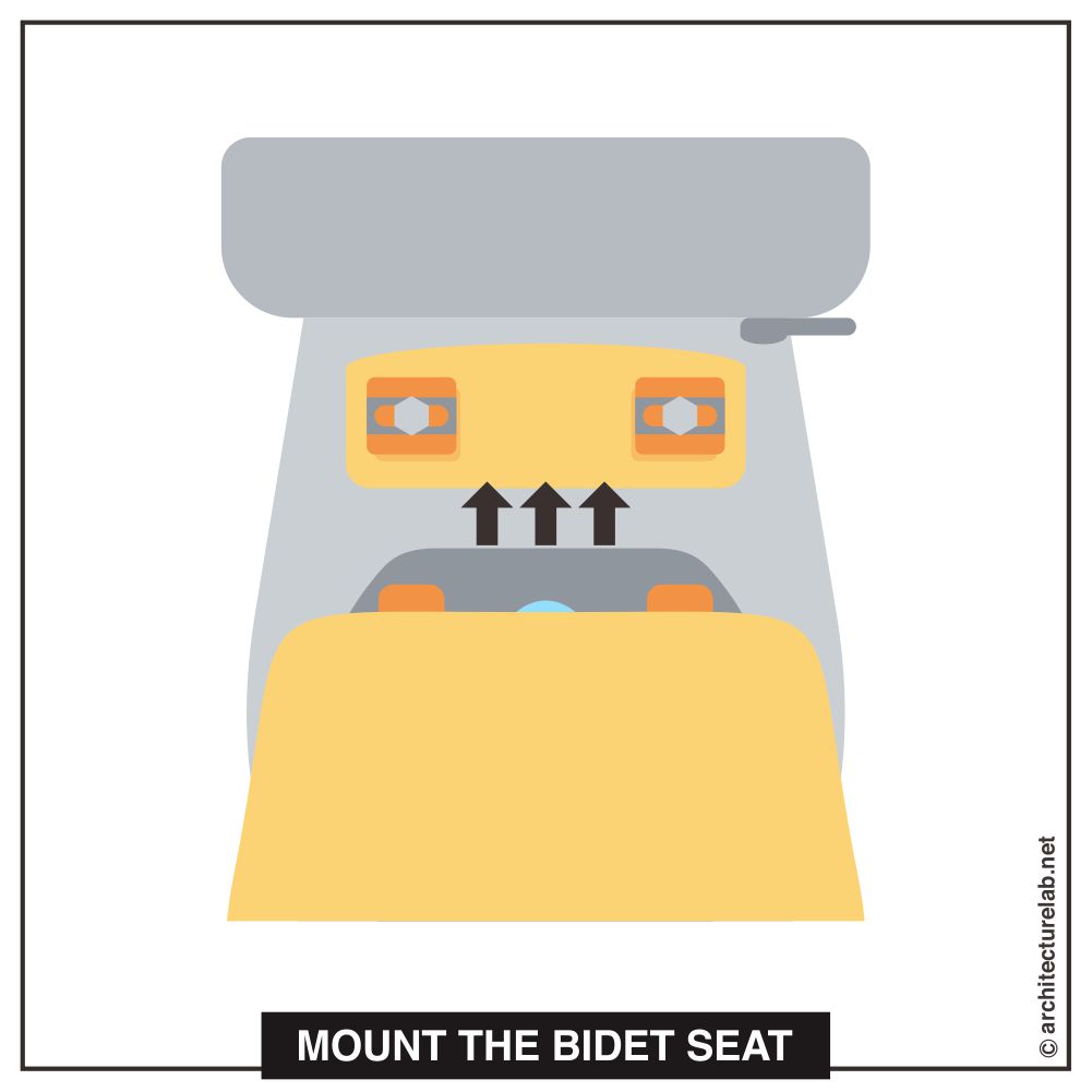Step 5: mount the bidet seat