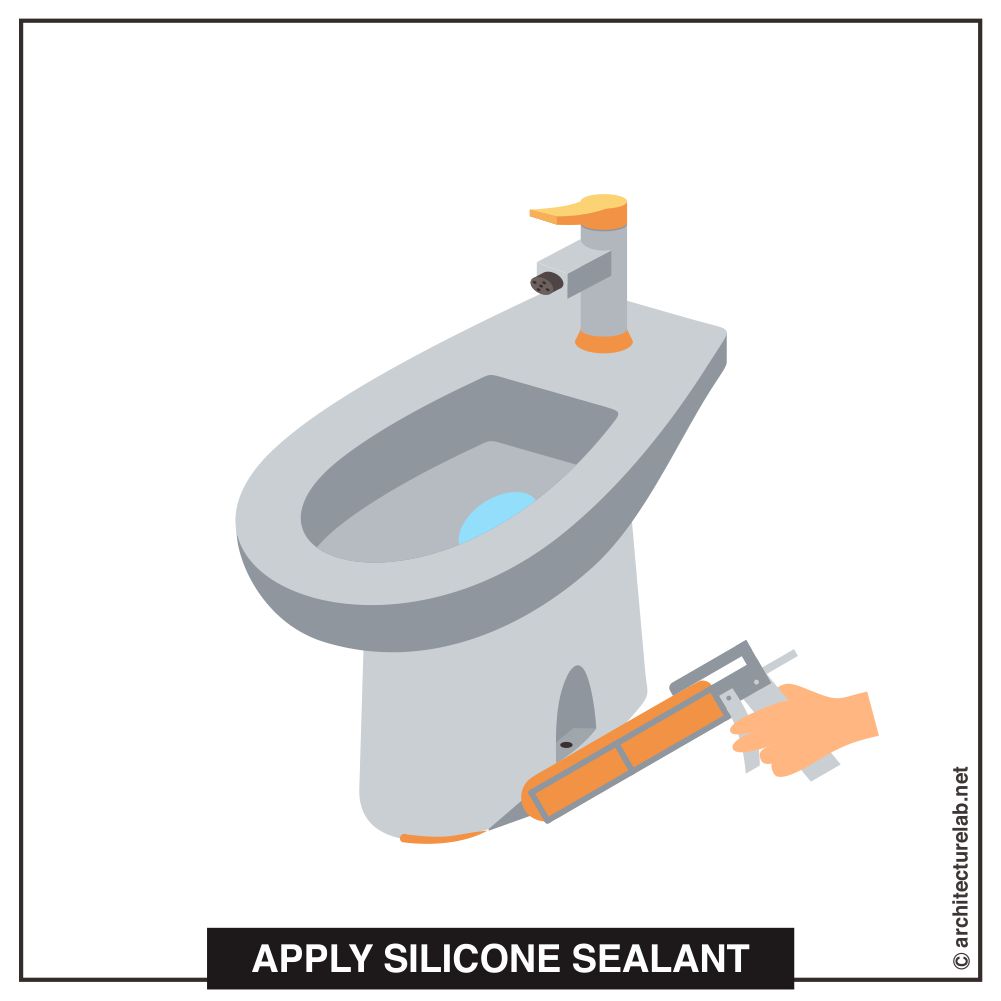 Step 4: apply silicone sealant