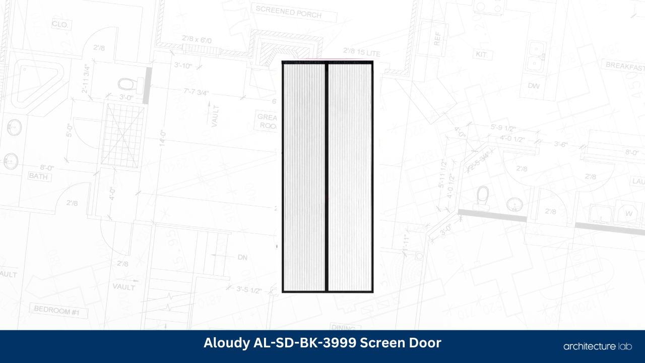 Aloudy al sd bk 3999 magnetic screen door