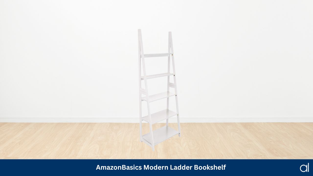 Amazonbasics modern ladder bookshelf