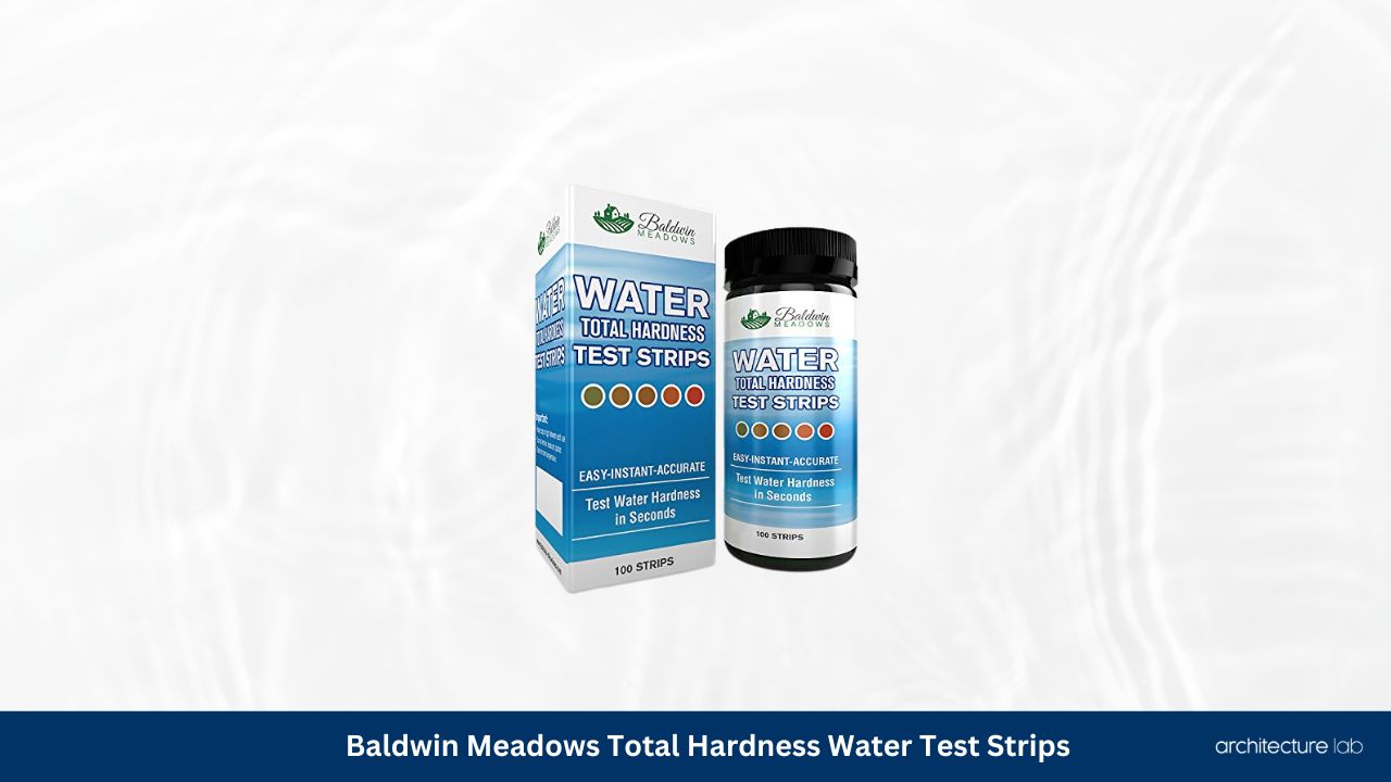 Baldwin meadows total hardness water test strips kit
