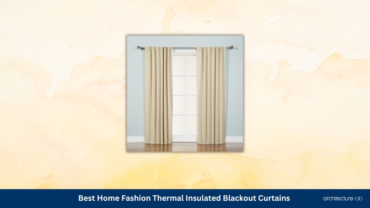 Best home fashion thermal insulated blackout curtains 1