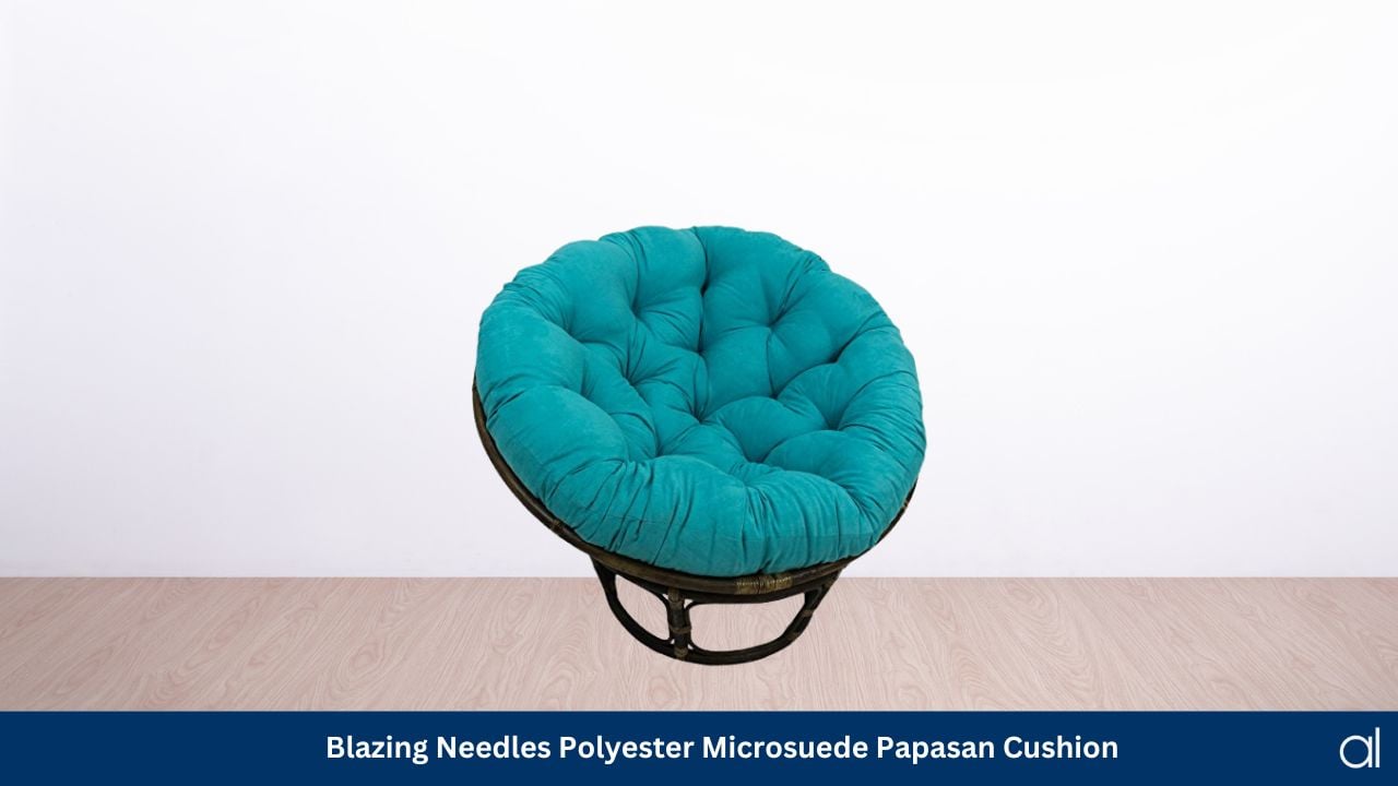 Blazing needles polyester microsuede papasan cushion