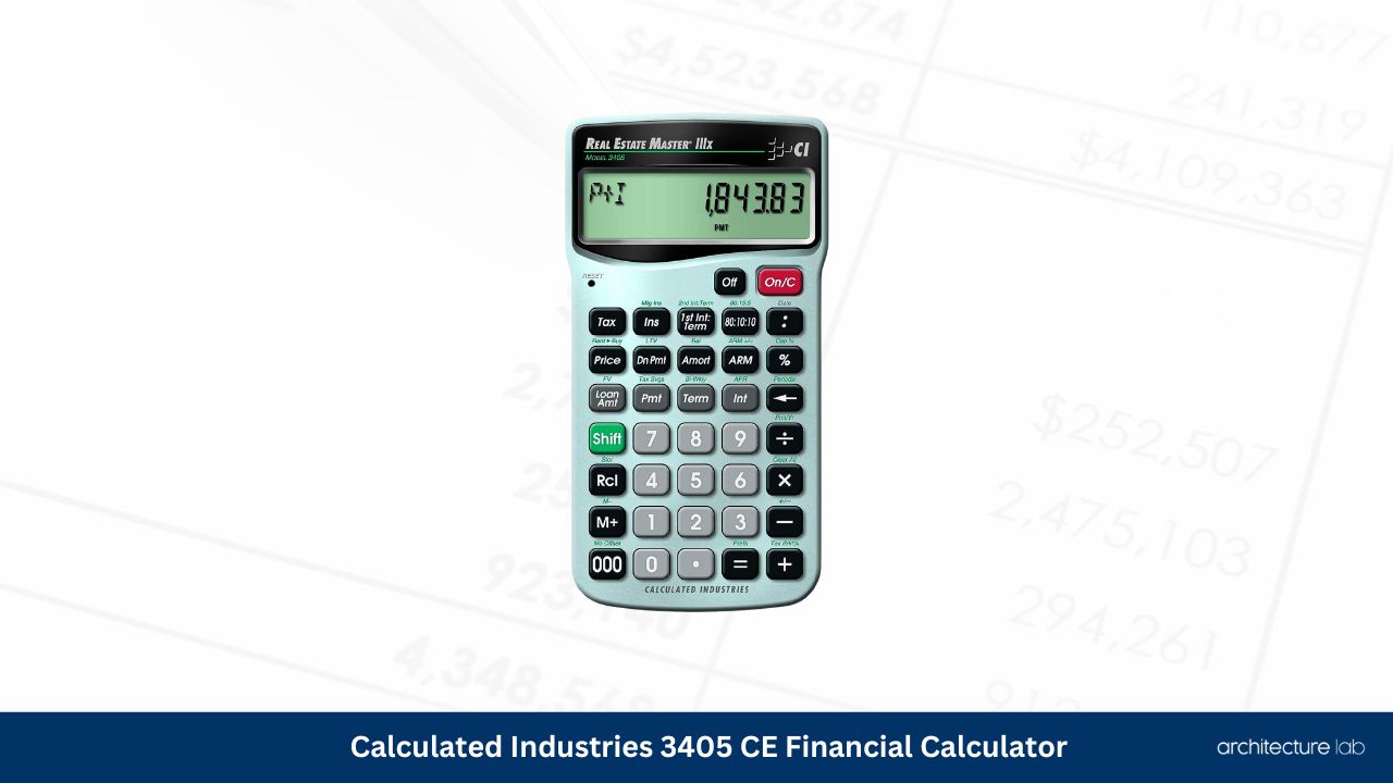Calculated industries 3405 ce financial calculator