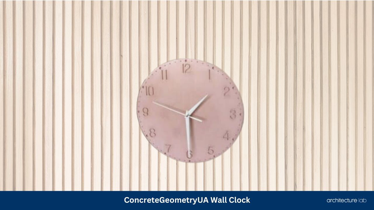 Concretegeometryua modern concrete wall clock