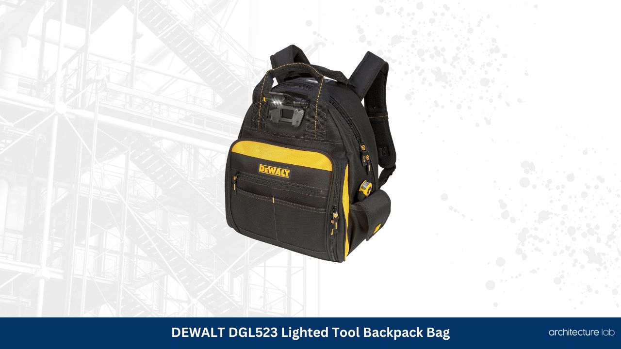 Dewalt dgl523 lighted tool backpack bag 1