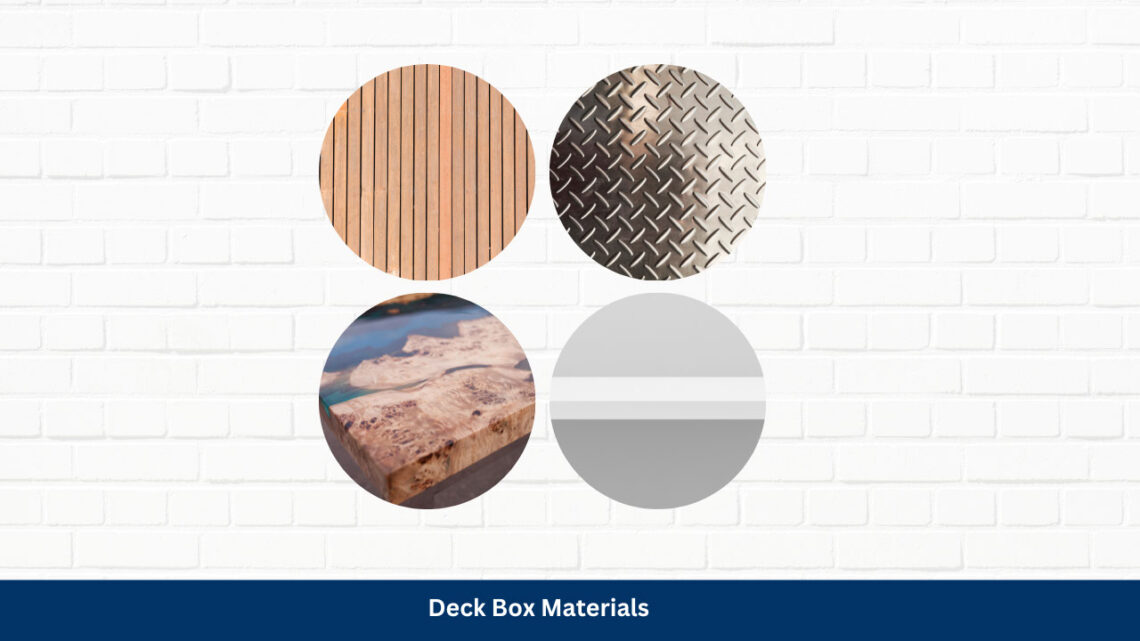 Deck box materials