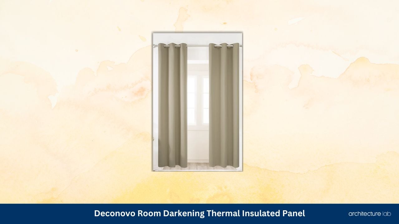 Deconovo room darkening thermal insulated panel 1