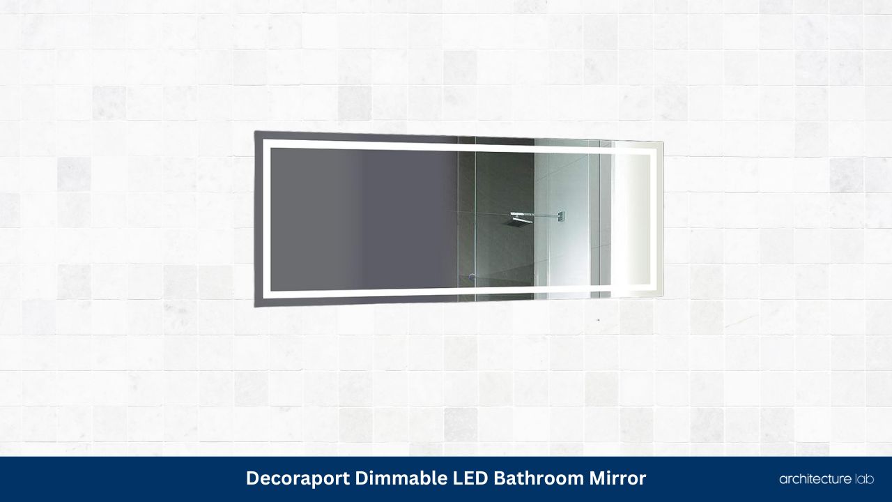 Decoraport dimmable led bathroom mirror