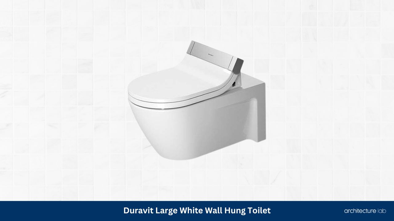 Duravit large white wall hung toilet