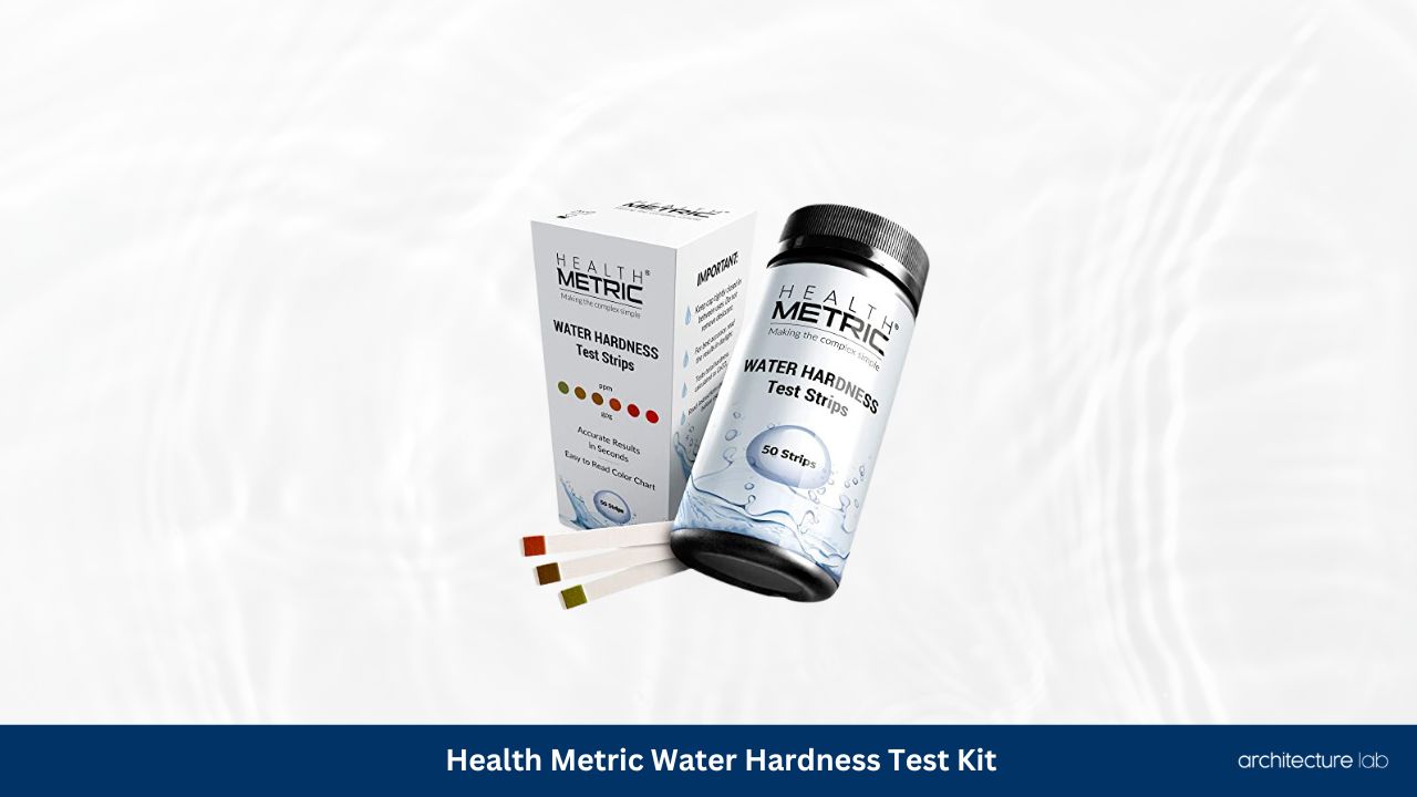 Health metric water hardness test kit