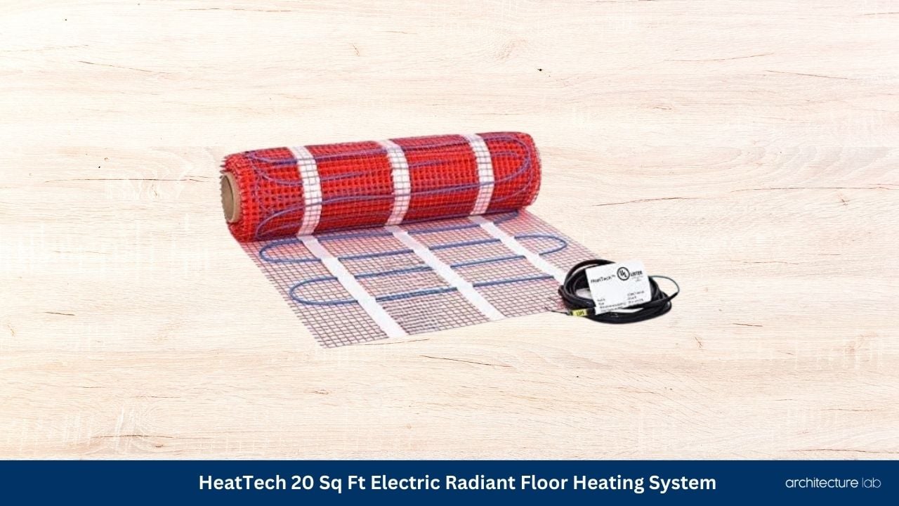 Heattech 20 sq ft electric radiant floor heating system