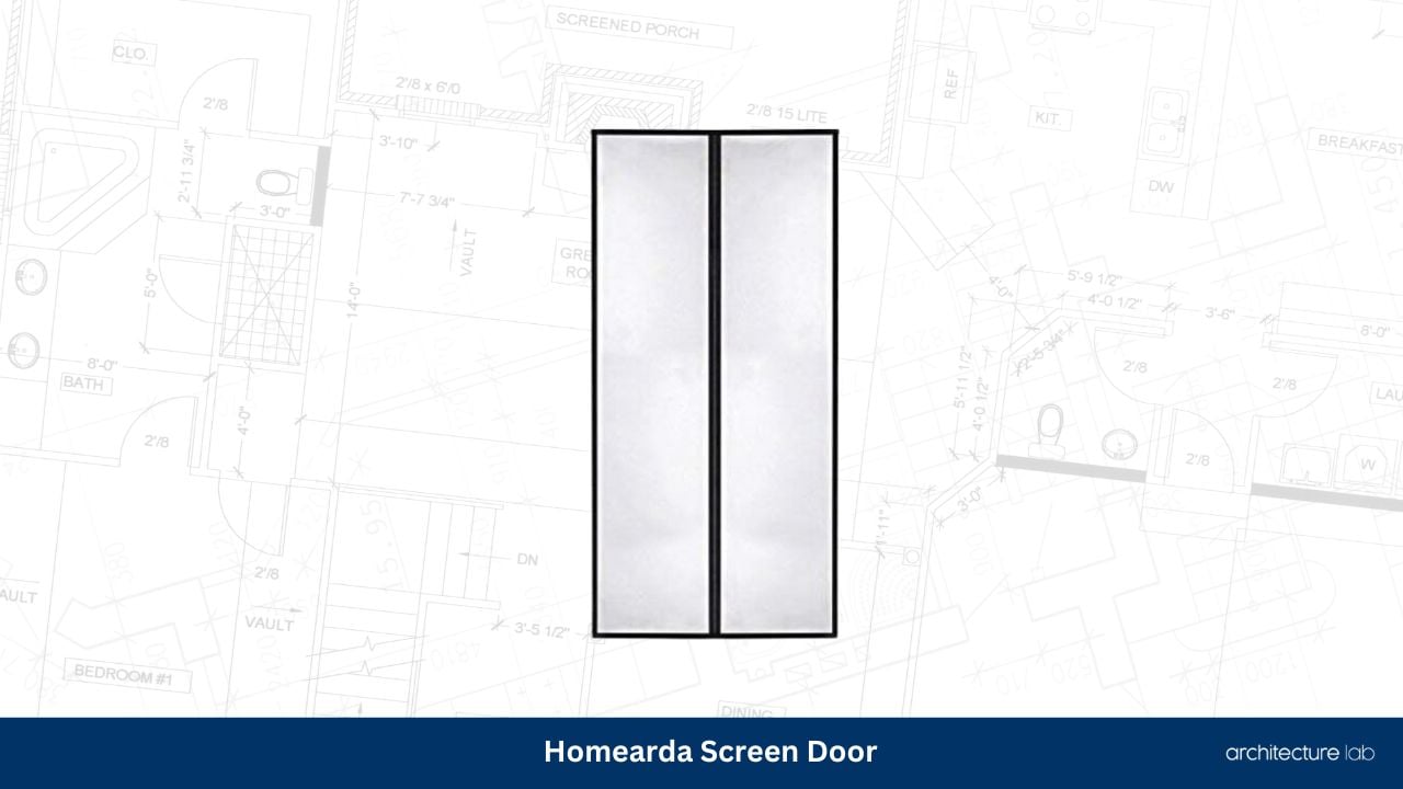 Homearda magnetic screen door