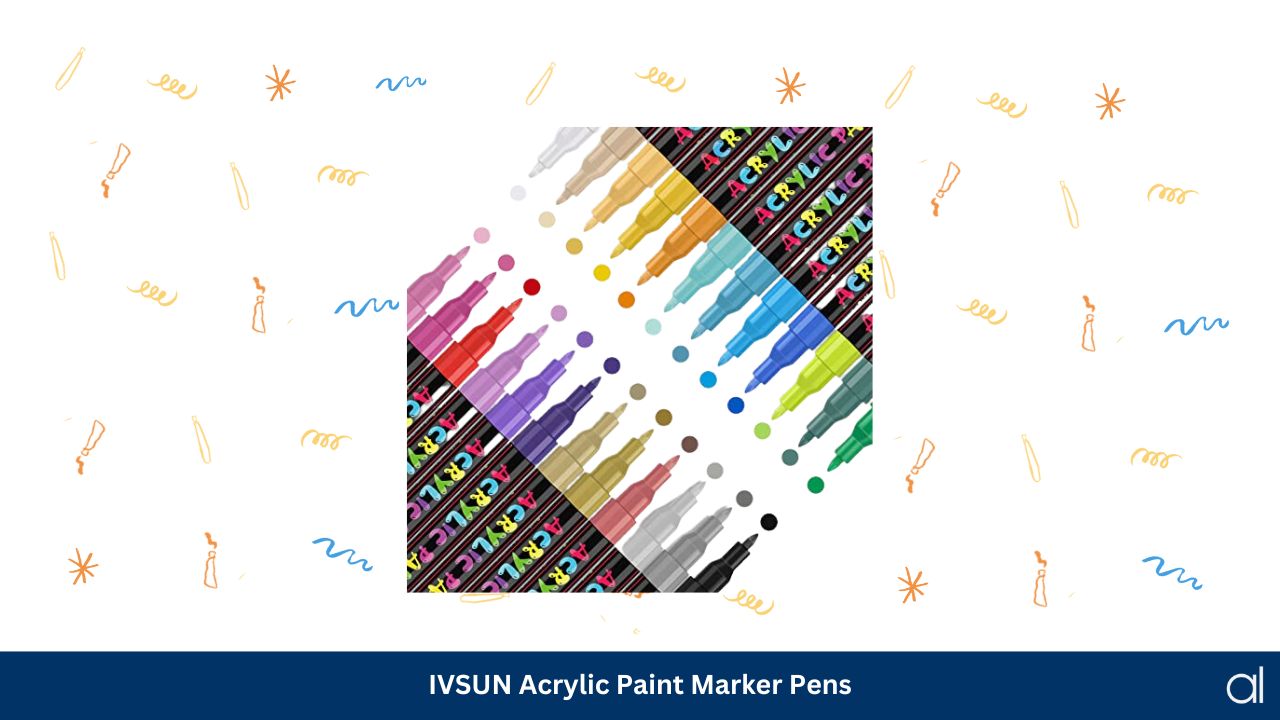 Ivsun acrylic paint marker pens
