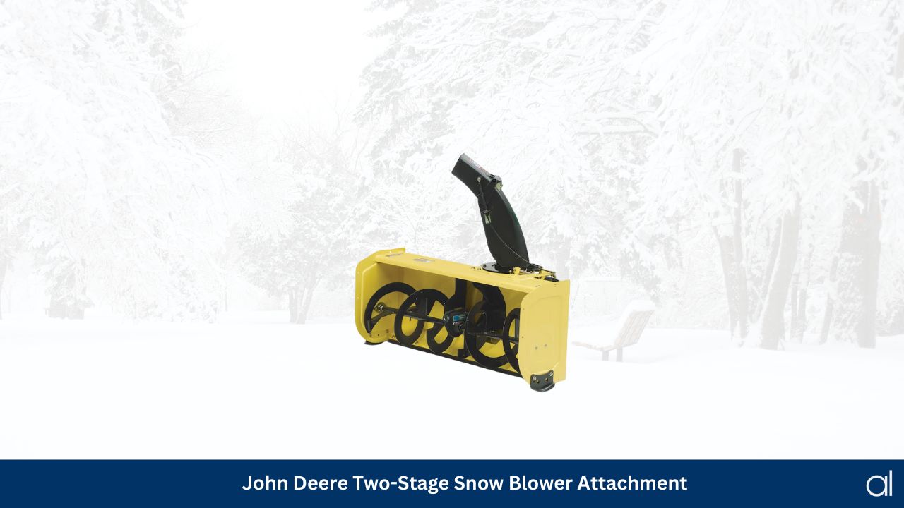 John deere 44 inch two stage snow blower attachment