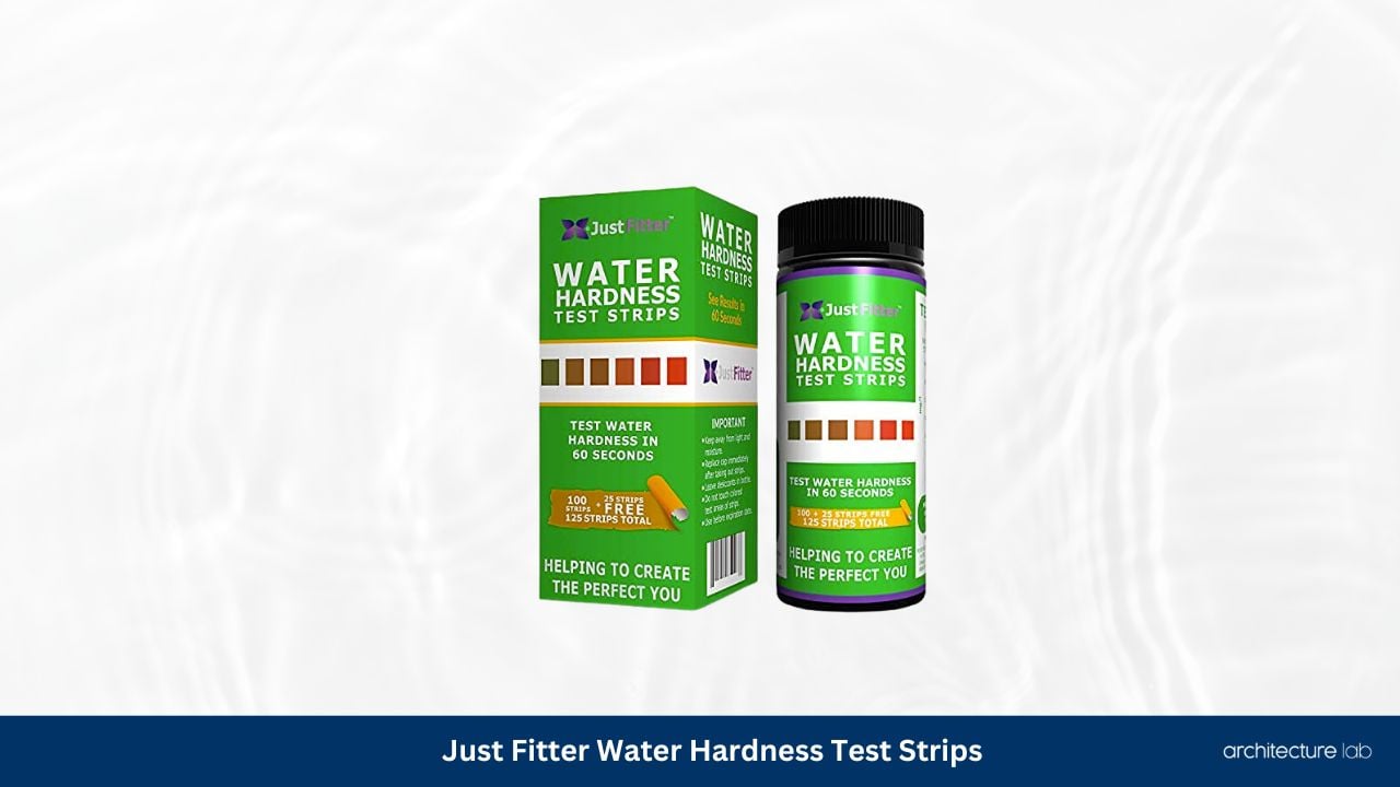 Just fitter water hardness test strips