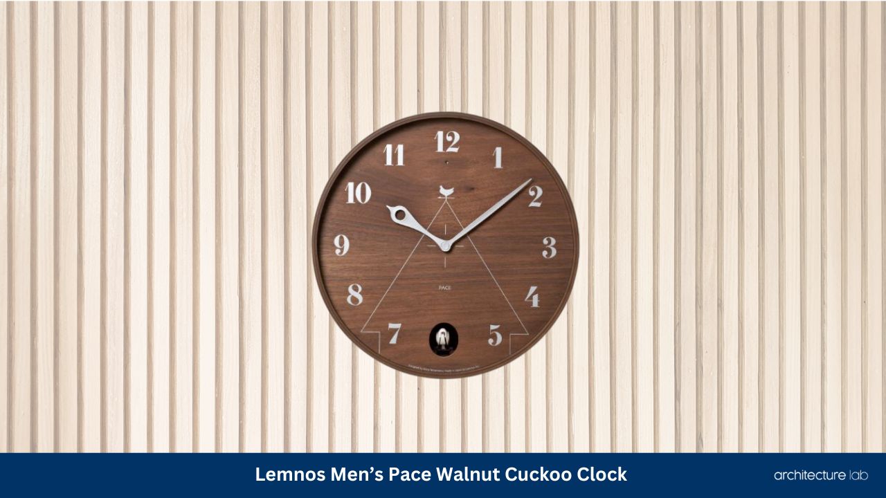 Lemnos mens pace walnut cuckoo clock