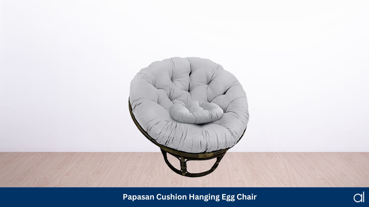 Papasan cushion hanging egg chair