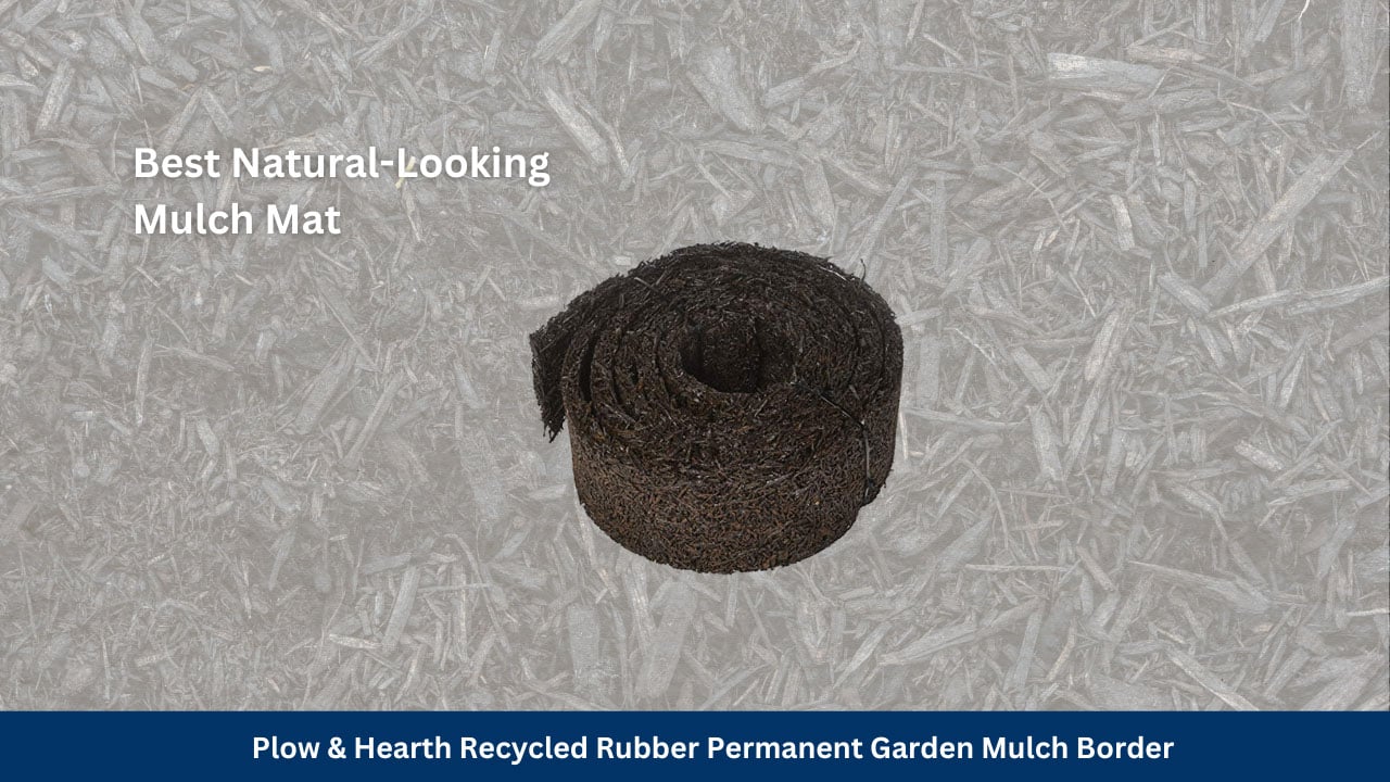 Plow hearth 55632 recycled rubber permanent garden mulch border