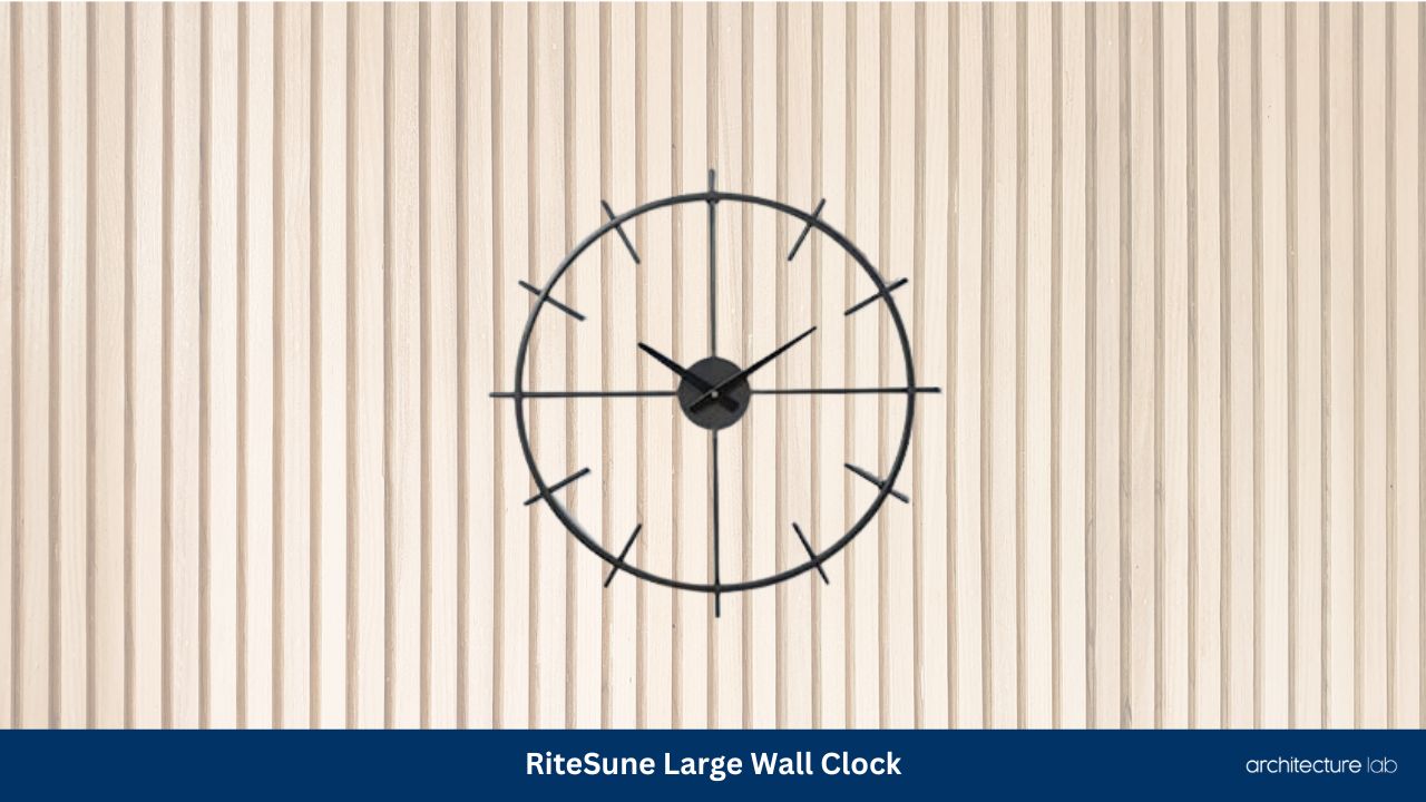 Ritesune large modern wall clock
