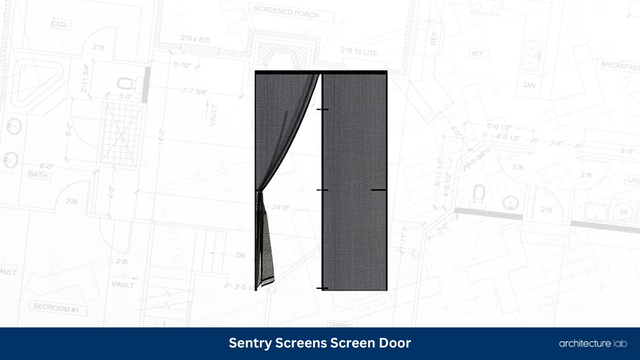 Sentry screens reinforced magnetic screen door