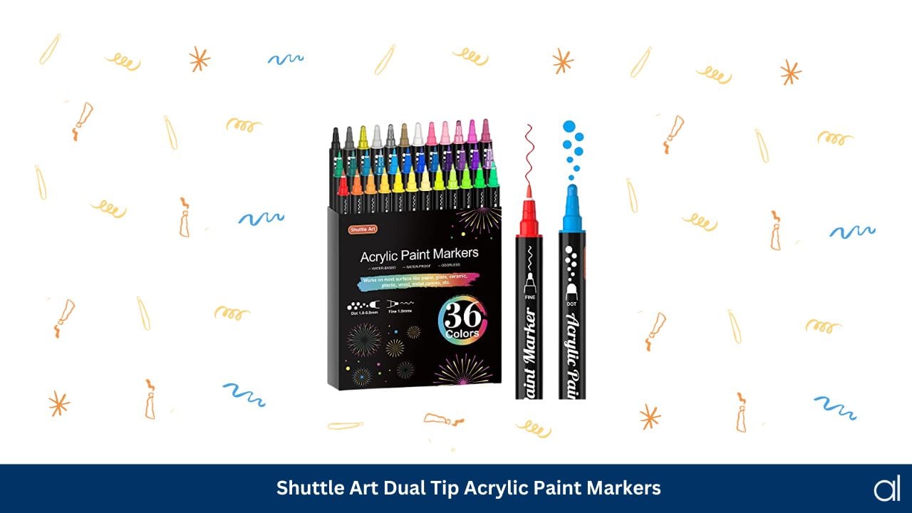 Shuttle art dual tip acrylic paint markers