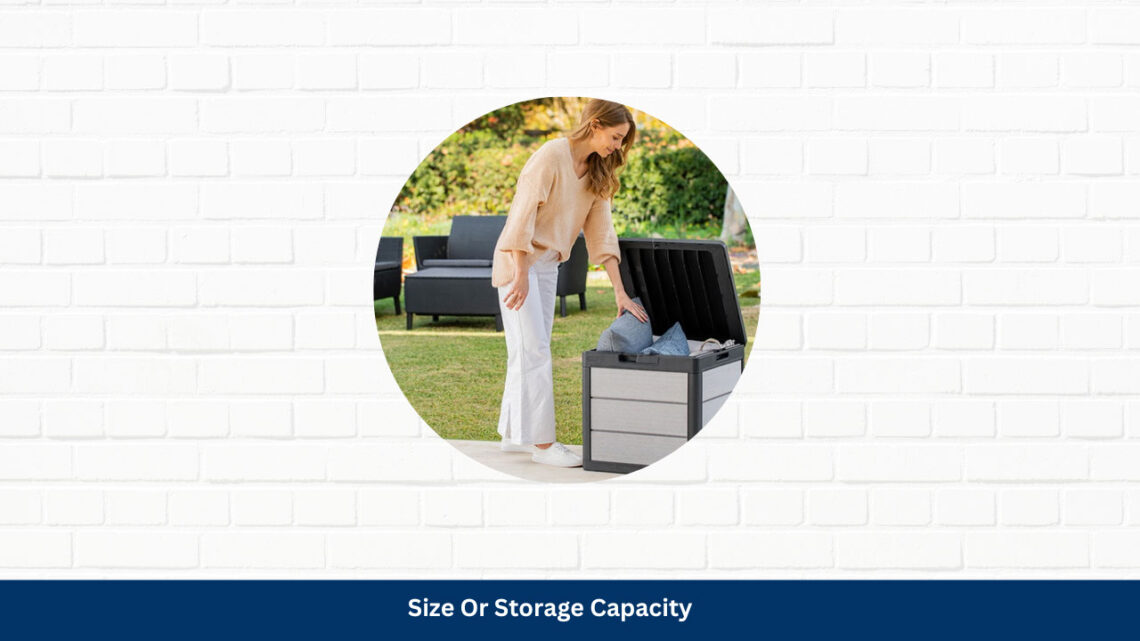 Size or storage capacity