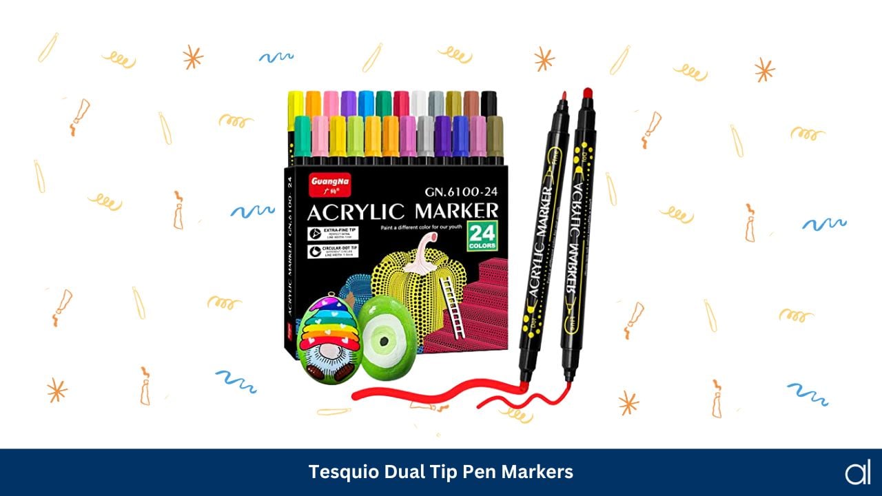 Tesquio dual tip pen markers