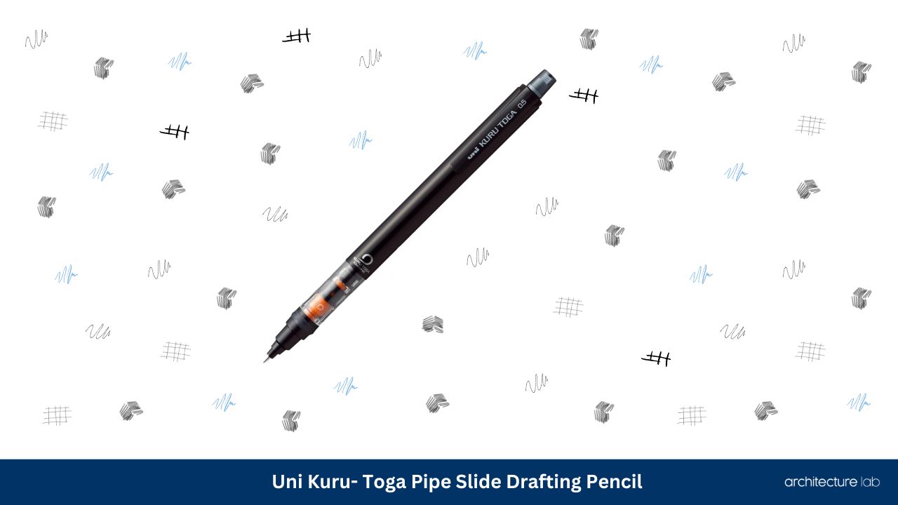 Uni kuru toga pipe slide drafting pencil