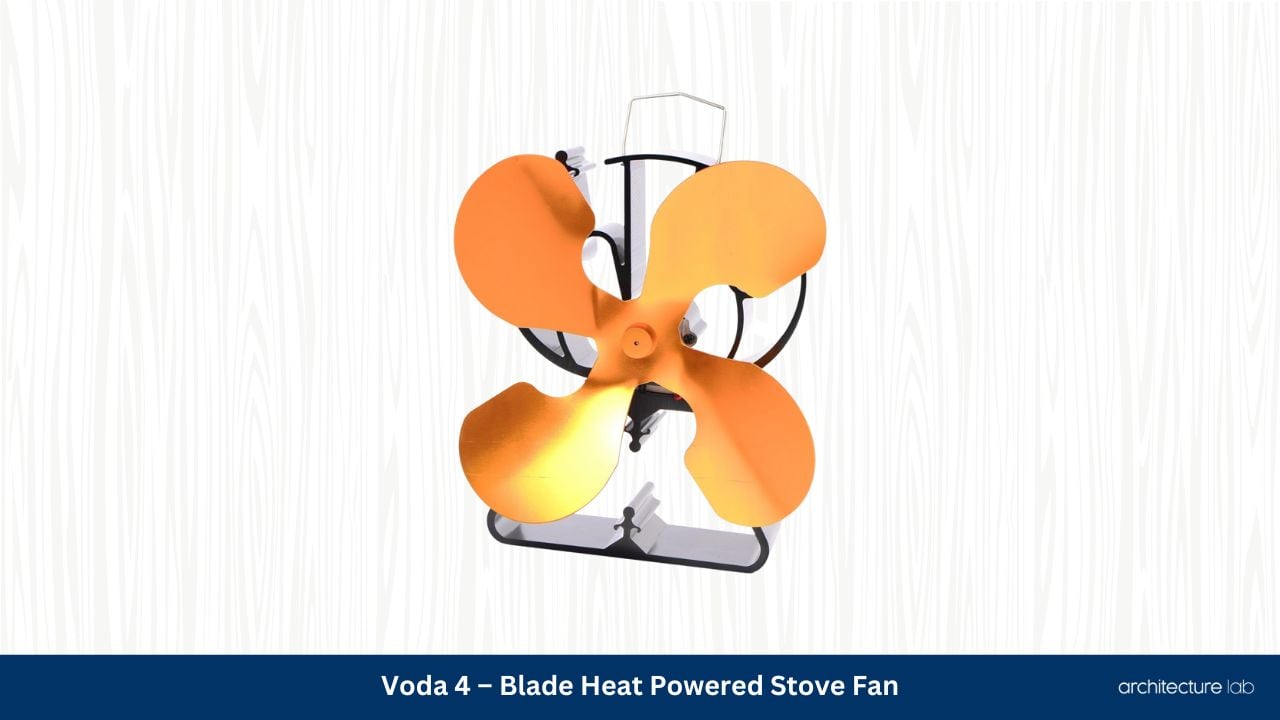 Voda 4 – blade heat powered stove fan