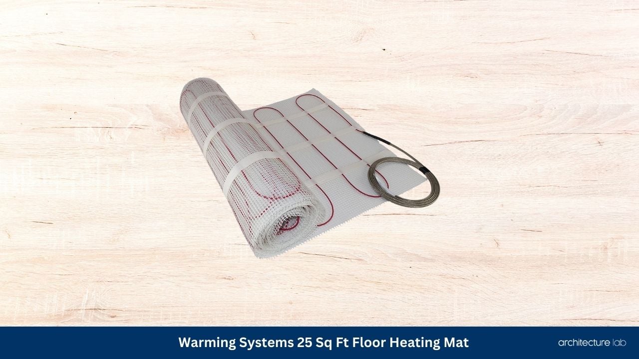 Warming systems 25 sq ft floor heating mat