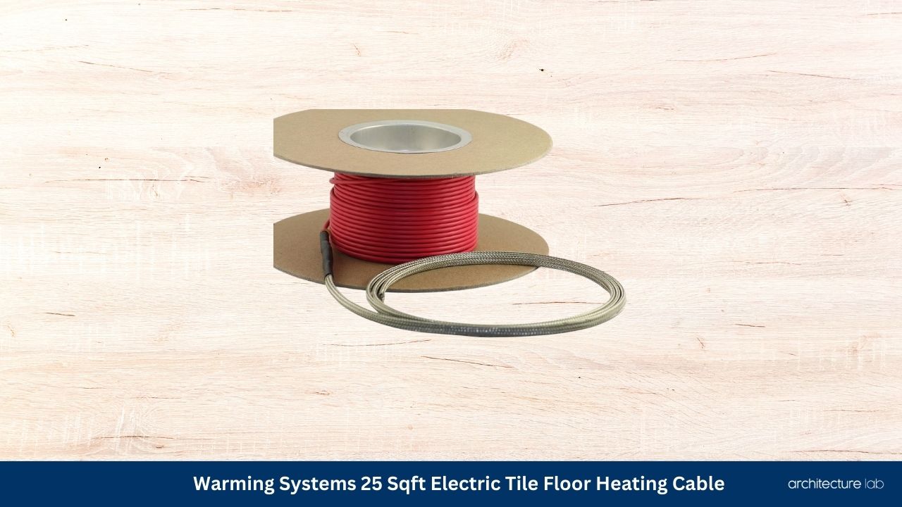 Warming systems 25 sqft electric tile floor heating cable