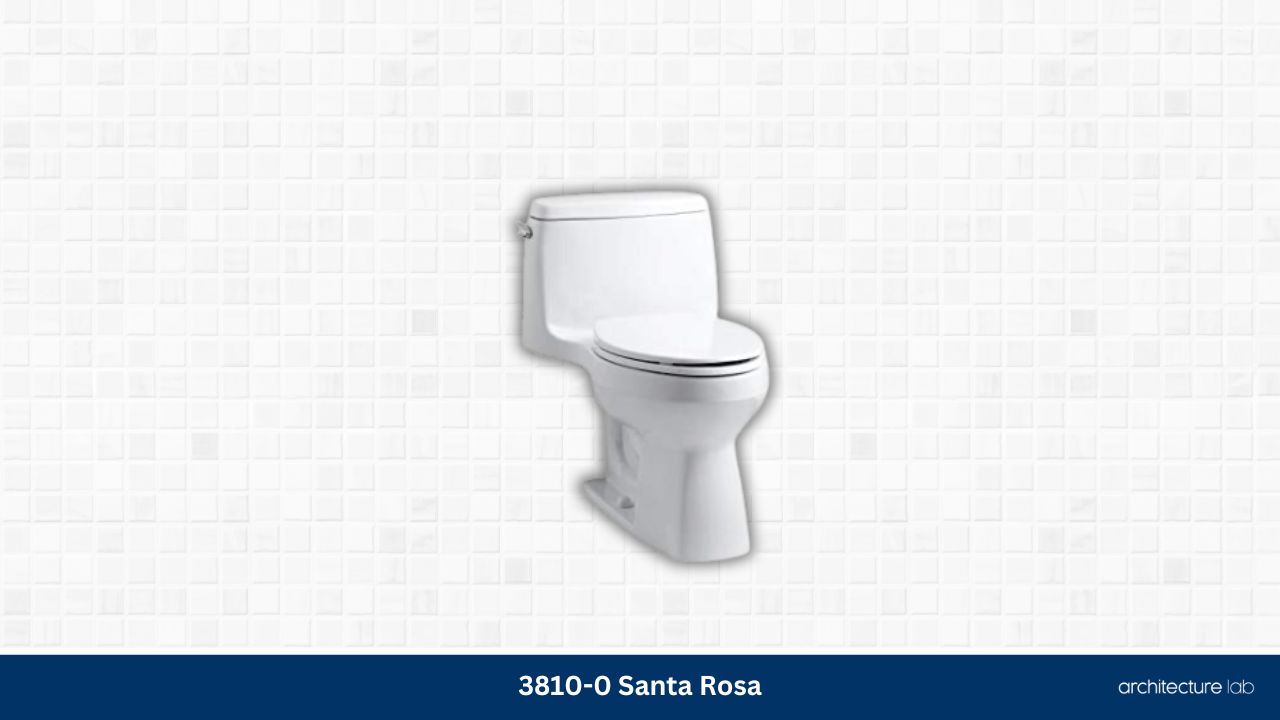 3810 0 santa rosa elongated 1. 28 gpf toilet