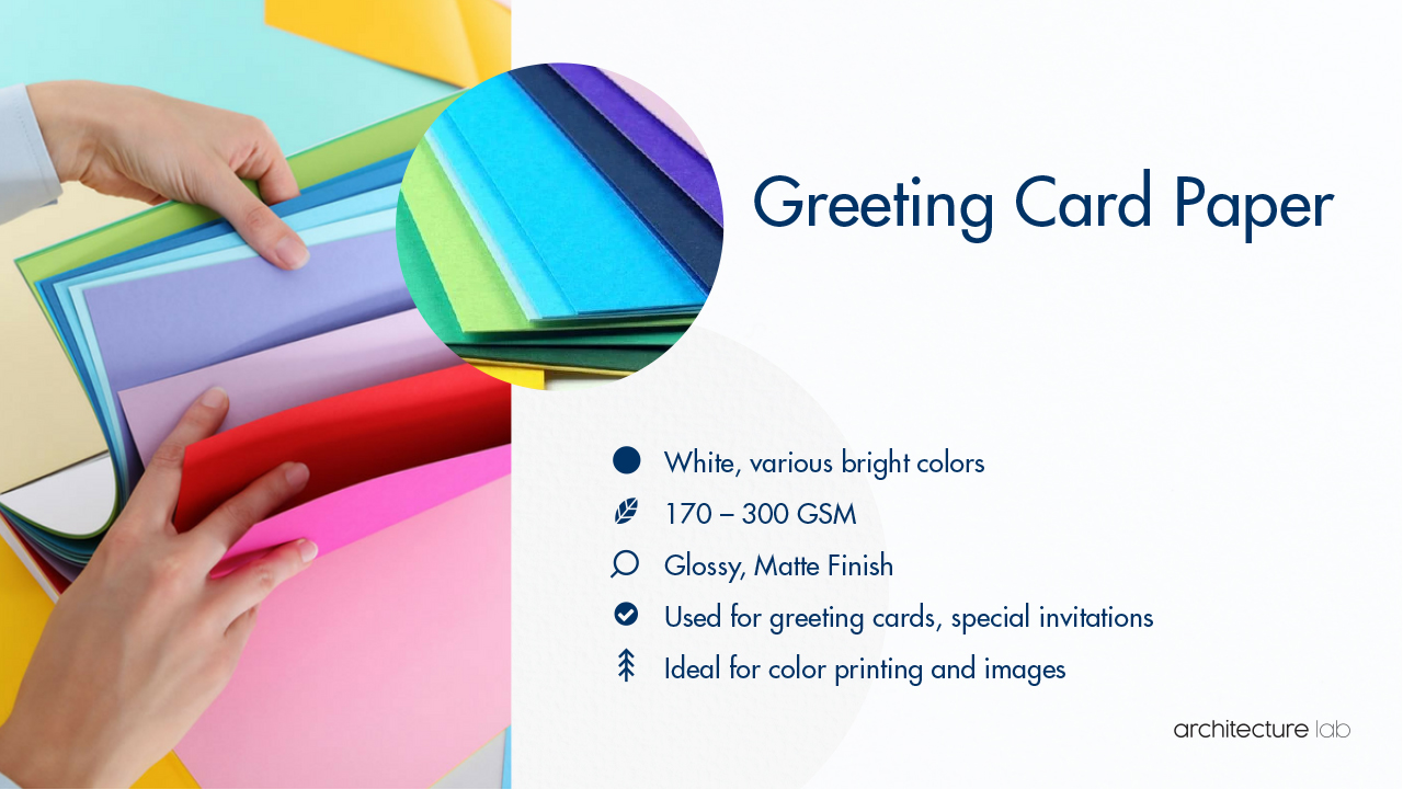 6. Greeting card paper