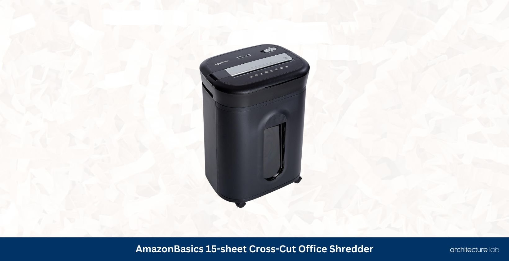 Amazonbasics 15 sheet cross cut office shredder