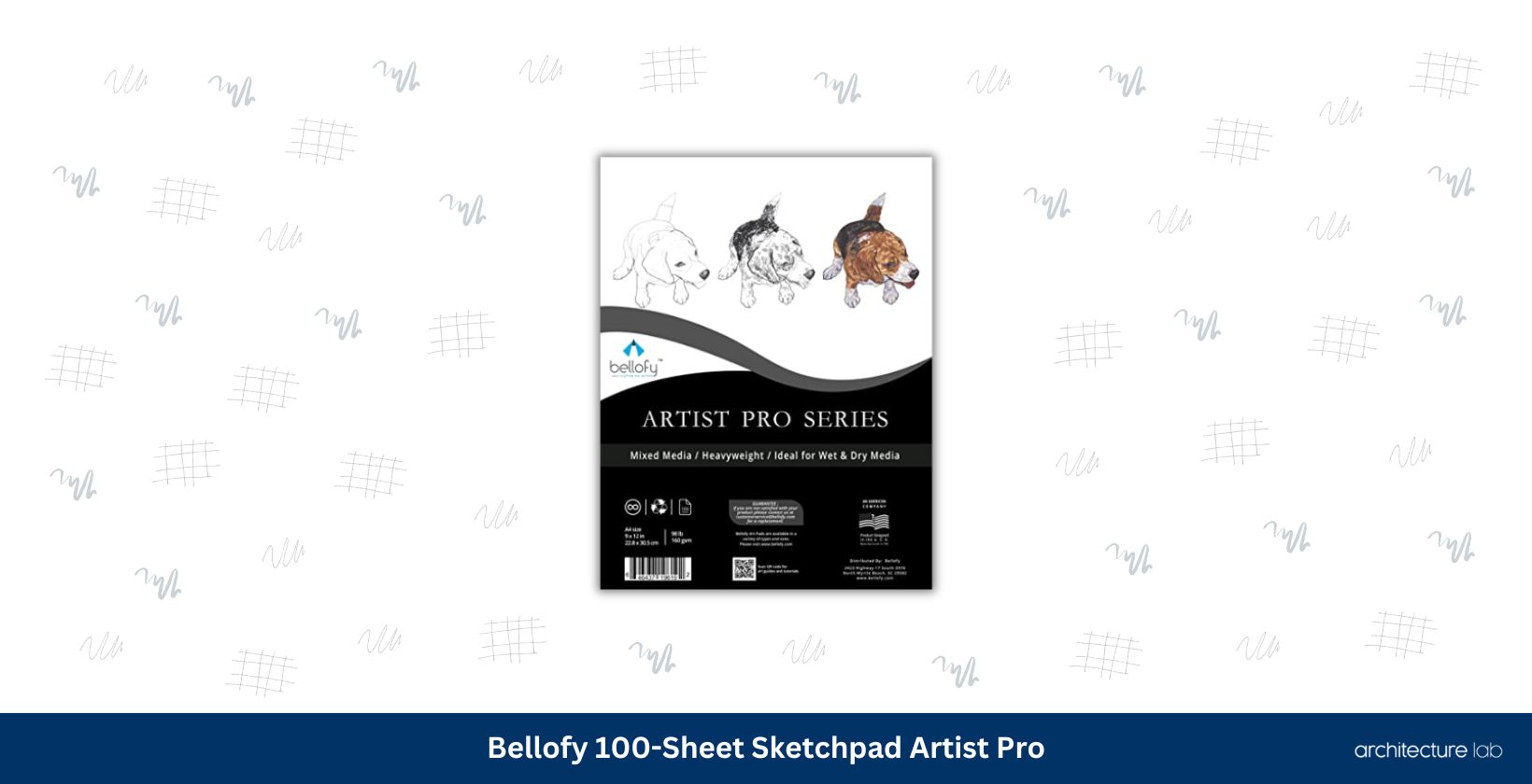 Bellofy 100 sheet sketchpad artist pro