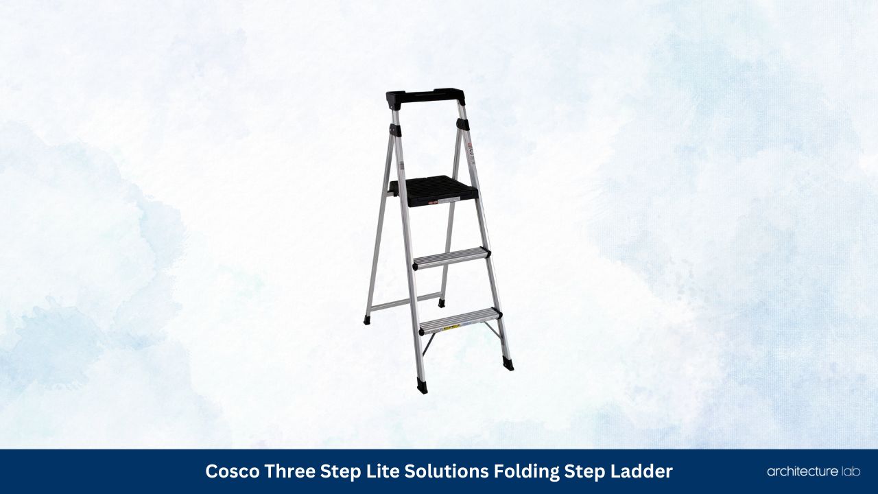 Cosco three step lite solutions folding step ladder