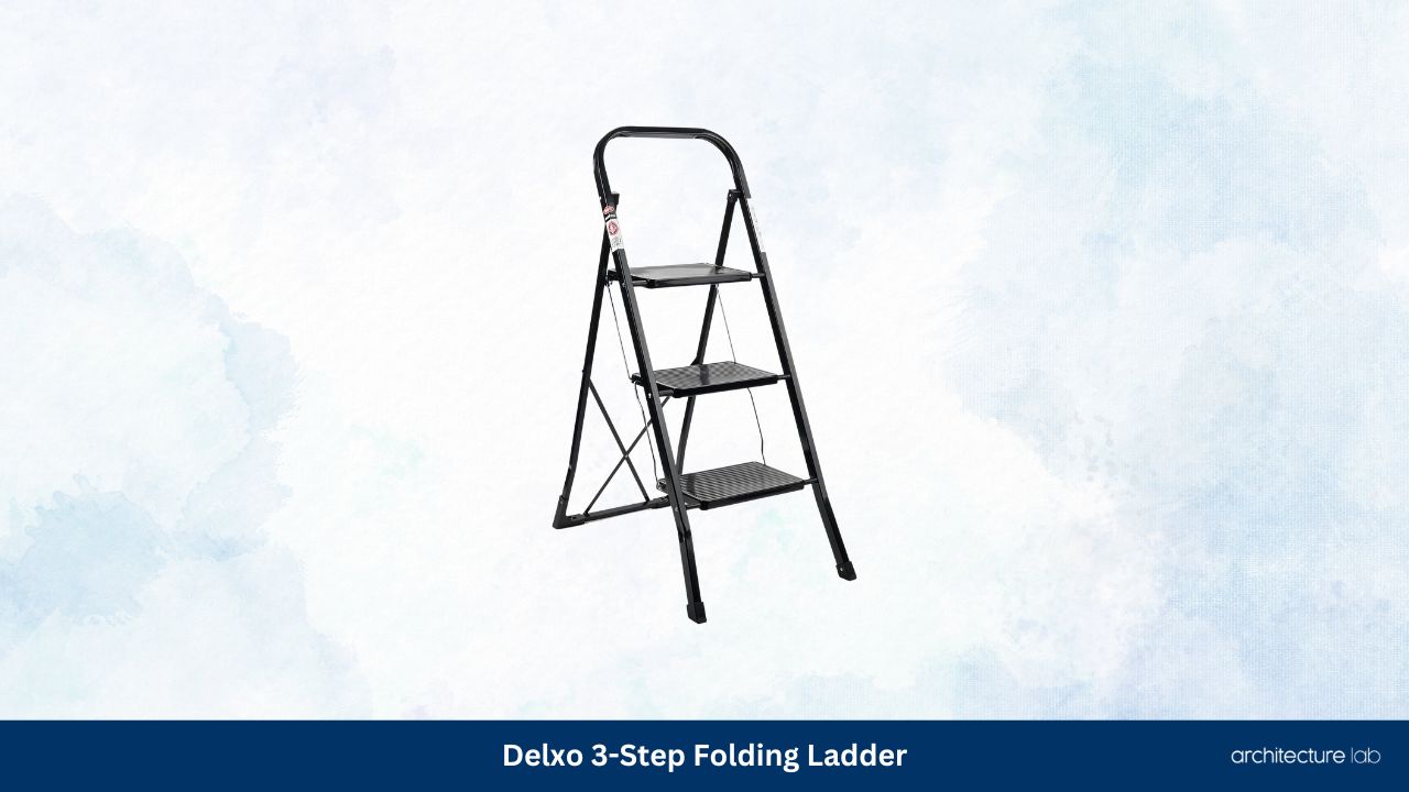 Delxo 3 step folding ladder
