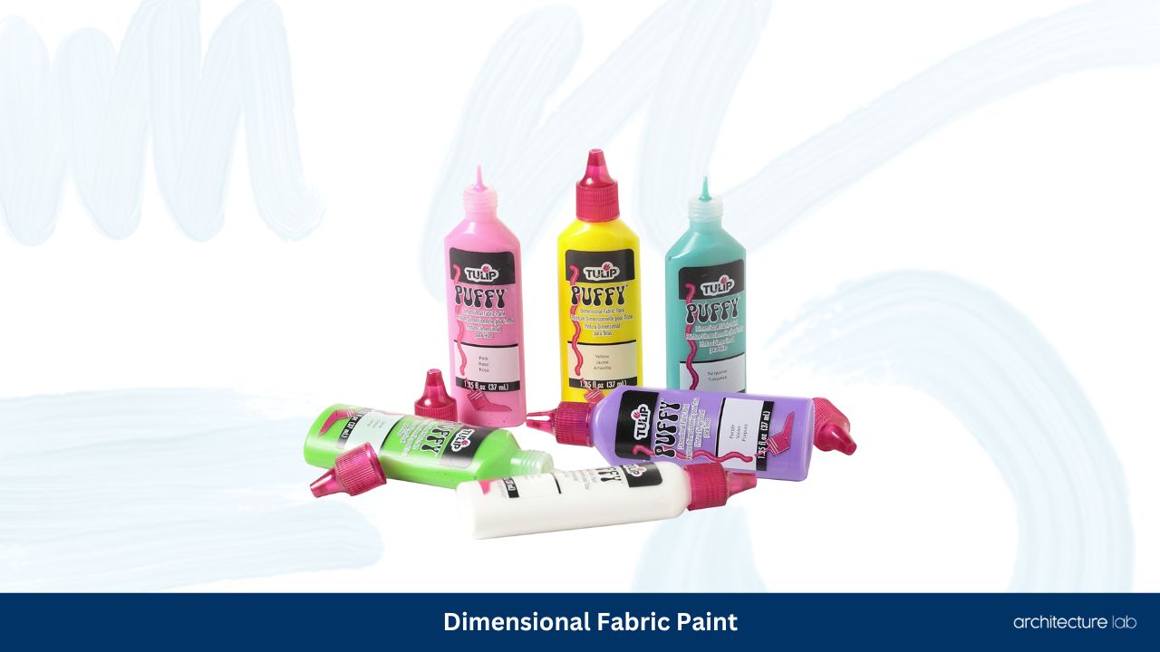 Dimensional fabric paint