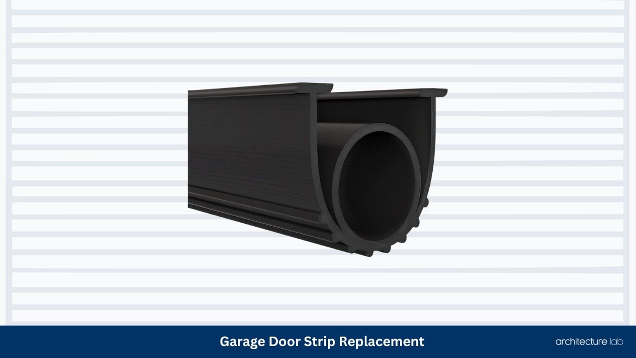 Garage door strip replacement