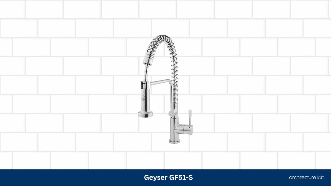 Geyser gf51 s geyser kitchen pull out faucet