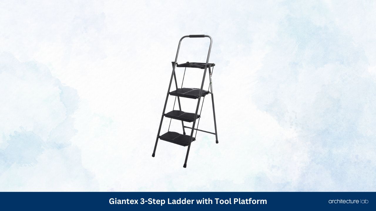 Giantex 3 step ladder with tool platform