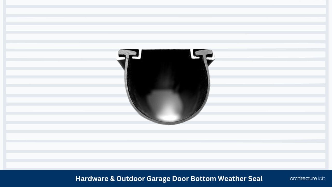Hardware outdoor garage door bottom weather seal
