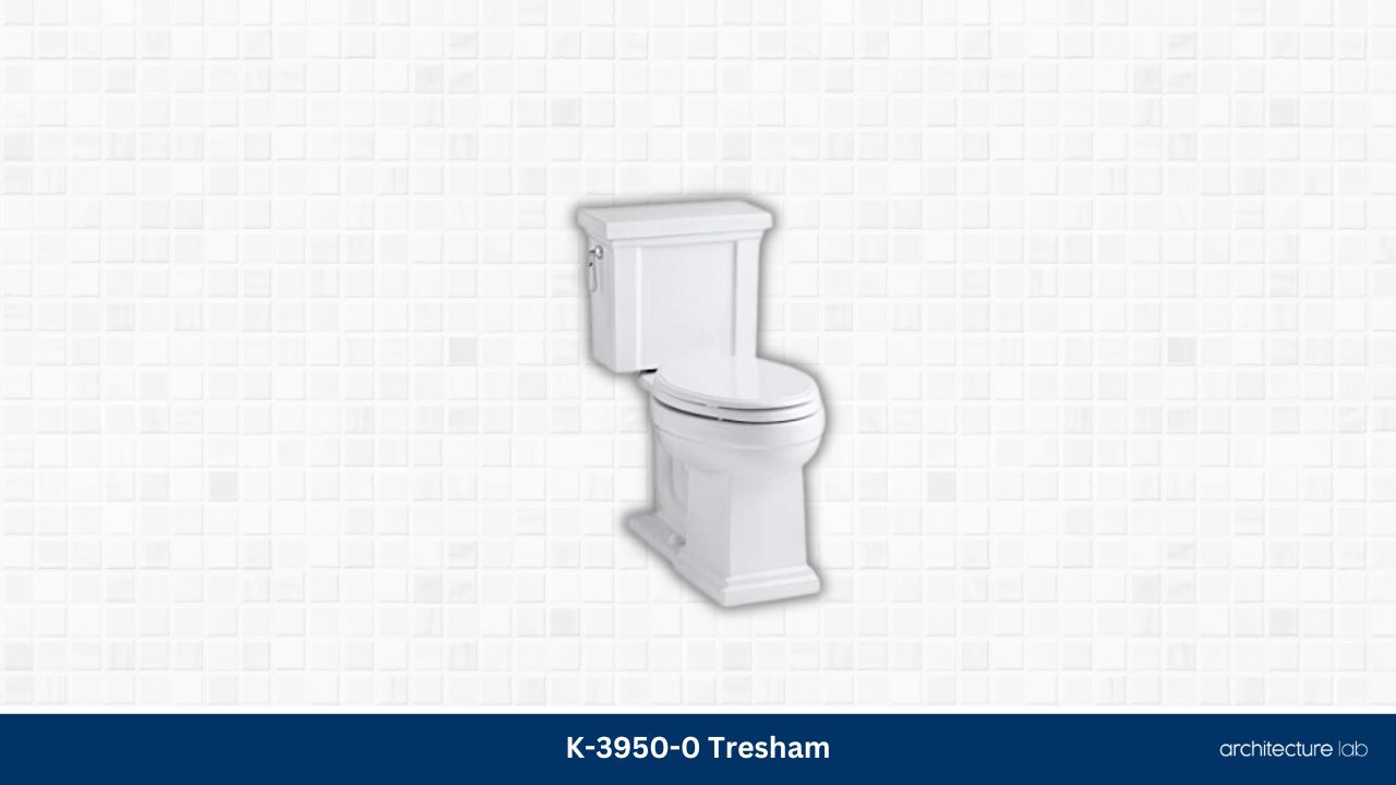 K 3950 0 tresham two piece elongated 1. 28 gpf toilet