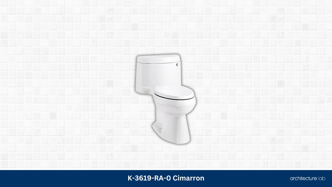 Kohler k 3619 ra cimarron elongated 1. 28 gpf toilet
