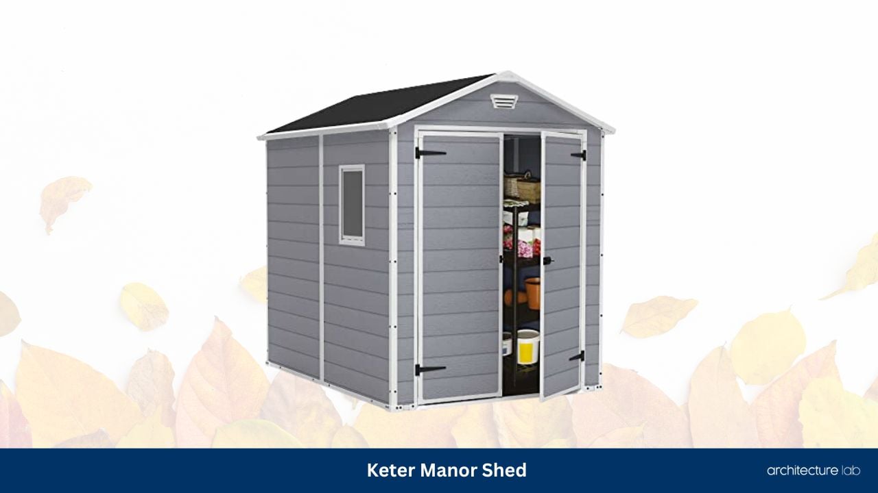 Keter manor 6×8 resin outdoor storage shed