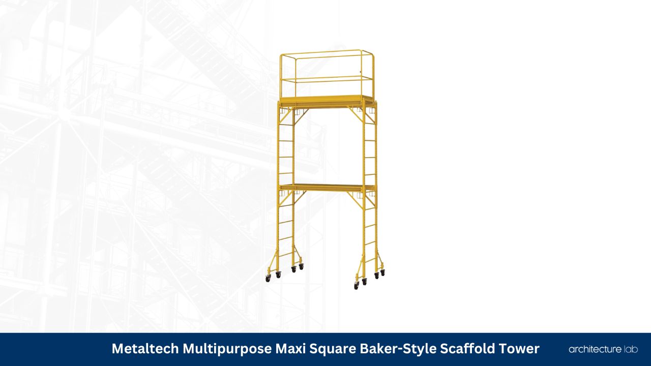 Metaltech multipurpose maxi square baker style scaffold tower